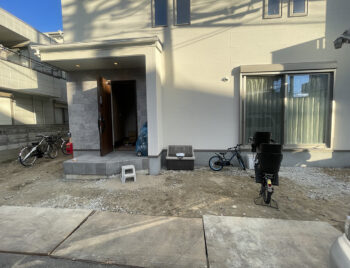 大阪守口市の外構工事が進んでいます