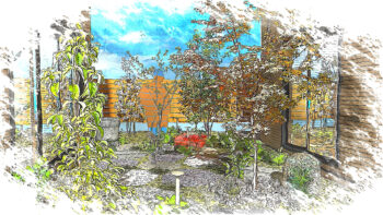 豊中市のお庭の全面リフォーム工事が始まりました